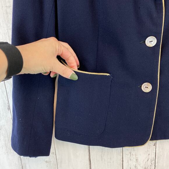 VTG 50's Piper Academy Of The Sacred Heart City House Academia Blazer Size Large - Picture 3 of 13